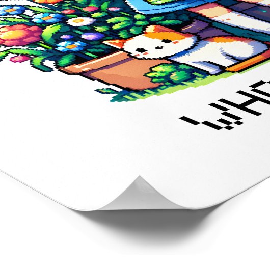 Gewoon een meisje dat van Planten houdt Poster (Hoek)