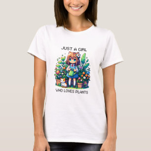 Gewoon een meisje dat van Planten houdt T-shirt