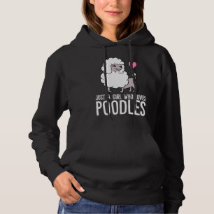 Gewoon een meisje dat van poedelhonden houdt hoodie