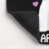 Gewoon een meisje dat van Polaire Beren houdt, Bee Muismat (Hoek)