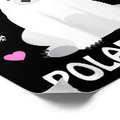 Gewoon een meisje dat van Polaire Beren houdt, Bee Poster (Hoek)