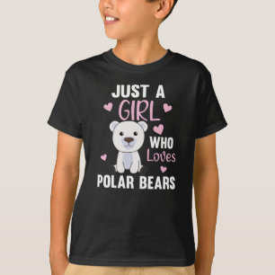 Gewoon een meisje dat van Polaire Beren houdt - Ku T-shirt