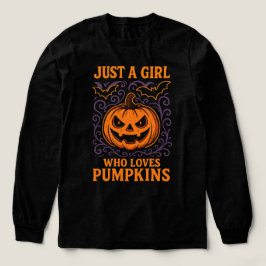 Gewoon een meisje dat van pompoenen houdt herfstv Tri-Blend shirt