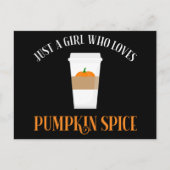 Gewoon een meisje dat van Pumpkin Spice houdt Briefkaart (Voorkant)
