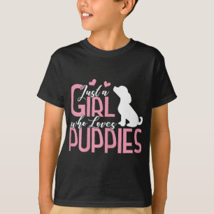 Gewoon een meisje dat van Puppies houdt, Puppy Hon T-shirt