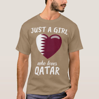 Gewoon een meisje dat van Qatar houdt T-shirt