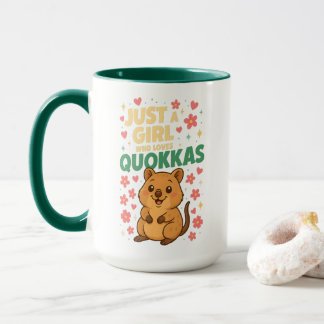 Gewoon een meisje dat van quokkas houdt Schattige Mok