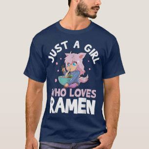 Gewoon een meisje dat van Ramen660 houdt T-shirt