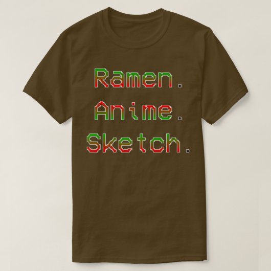 Gewoon een meisje dat van Ramen Anime houdt en 54  T-shirt (Design voorkant)
