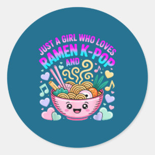 Gewoon Een Meisje Dat Van Ramen En K-p Girl Kp K P Ronde Sticker