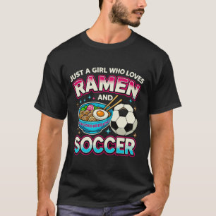 Gewoon Een Meisje Dat Van Ramen En Voetbal Houdt T-shirt