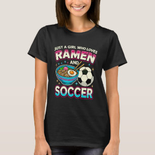 Gewoon Een Meisje Dat Van Ramen en Voetbal Houdt T-shirt