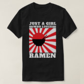 Gewoon een meisje dat van Ramen houdt - Funny Rame T-shirt (Design voorkant)