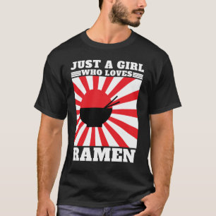 Gewoon een meisje dat van Ramen houdt - Funny Rame T-shirt