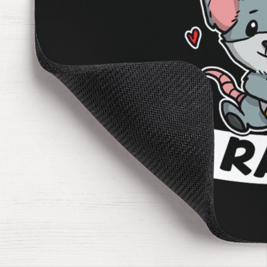 Gewoon een meisje dat van Rats houdt, die Rat Cost Muismat (Hoek)