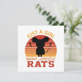Gewoon een meisje dat van ratten houdt (Staand voorkant)