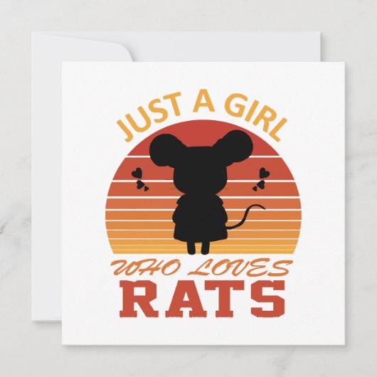 Gewoon een meisje dat van ratten houdt (Voorkant)