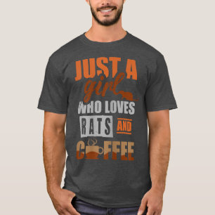 Gewoon een meisje dat van ratten houdt en van koff t-shirt