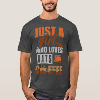 Gewoon een meisje dat van ratten houdt en van koff t-shirt