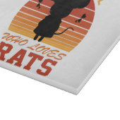 Gewoon een meisje dat van ratten houdt snijplank (Hoek)