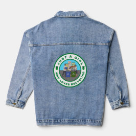 Gewoon een meisje dat van Recycling houdt Denim Jacket