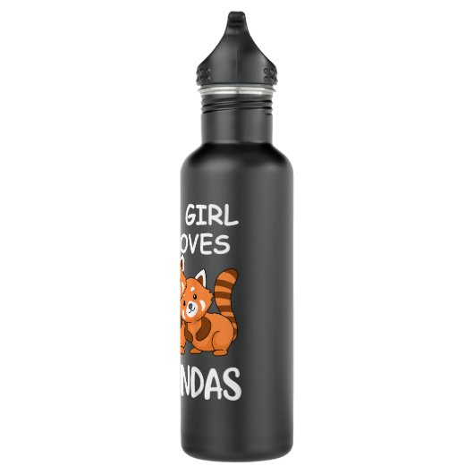 Gewoon een meisje dat van Red Pandas Gift Women Ka Waterfles (Rechts)