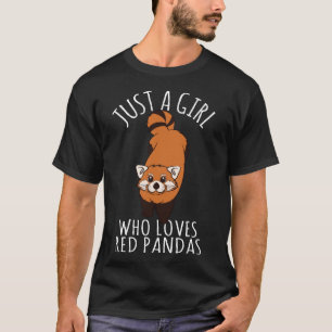 Gewoon een meisje dat van Red Pandas houdt T-shirt