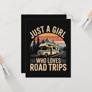 Gewoon een meisje dat van roadtrips houdt kaart