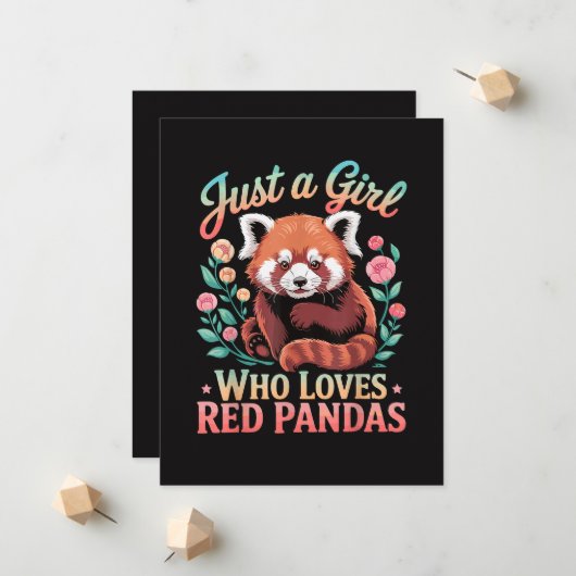 Gewoon Een Meisje Dat Van Rode Pandas Houdt Aankondiging (Voorkant / Achterkant in situ)