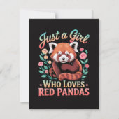 Gewoon Een Meisje Dat Van Rode Pandas Houdt Aankondiging (Achterkant)
