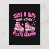 Gewoon Een Meisje Dat Van Rollerskaten Houdt Informatiekaartje (Voorkant)