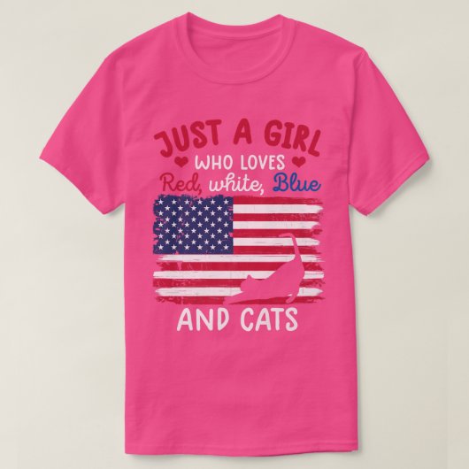 gewoon een meisje dat van rood wit shirt houdt voo (Design voorkant)