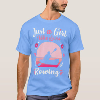 Gewoon een meisje dat van roze roze retro gi houd t-shirt