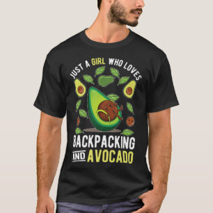Gewoon een meisje dat van rugzakjes houdt en advoc t-shirt