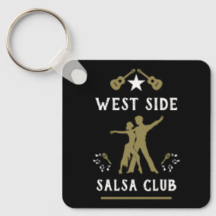 Gewoon een meisje dat van Salsa dans houdt Sleutelhanger