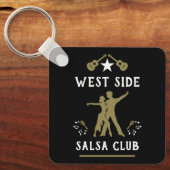 Gewoon een meisje dat van Salsa dans houdt Sleutelhanger (Voorkant)