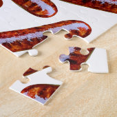 Gewoon een meisje dat van Sausages houdt Legpuzzel (Zijkant)