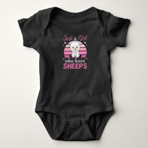 Gewoon een meisje dat van schapen houdt - zoete sc romper