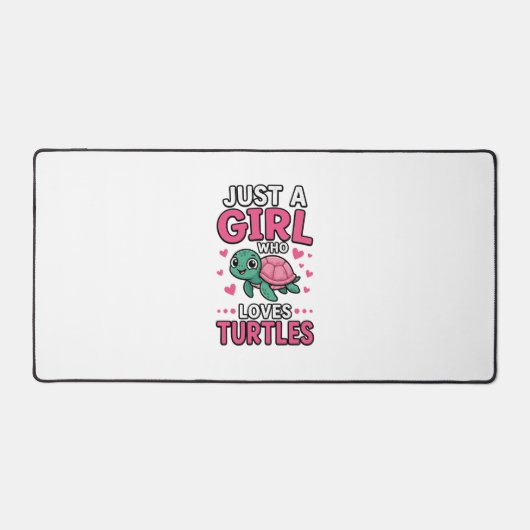 Gewoon een meisje dat van schildpadden houdt, Cute Bureaumat (Voorkant)