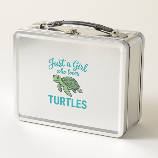 Gewoon een meisje dat van schildpadden houdt vinta (Voorkant)