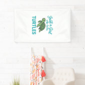 Gewoon een meisje dat van schildpadden houdt vinta spandoek (Insitu)
