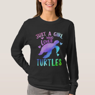 Gewoon Een Meisje Dat Van Schildpadden Houdt Zee S T-shirt