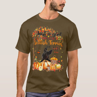 Gewoon een meisje dat van Schotse Herfst houdt - T-shirt