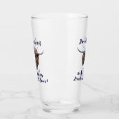 Gewoon een meisje dat van Schotse hooglandkoeien h Glas (Links)