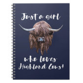 Gewoon een meisje dat van Schotse hooglandkoeien h Notitieboek (Voorkant)