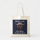 Gewoon een meisje dat van Schotse hooglandkoeien h Tote Bag (Voorkant)