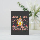 Gewoon een meisje dat van Scotch Eggs houdt Briefkaart (Staand voorkant)