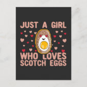Gewoon een meisje dat van Scotch Eggs houdt Briefkaart (Voorkant)