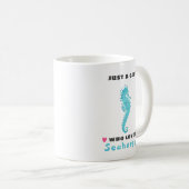 Gewoon een meisje dat van Seapaarden Coffee Mok ho (Voorkant rechts)