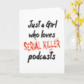 Gewoon een meisje dat van seriële moordenaars houd kaart (Gele Bloem)